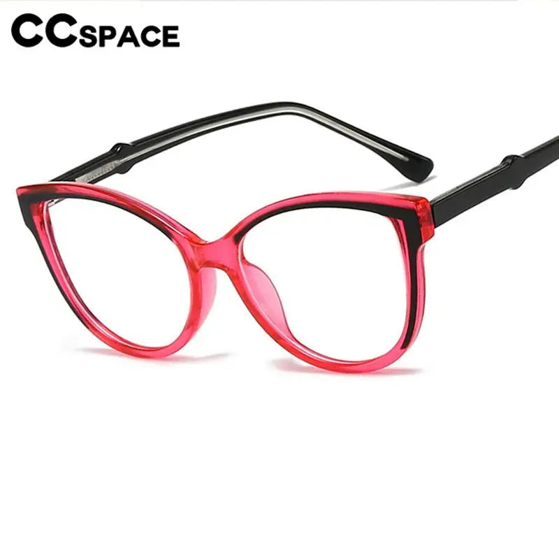 CCspace Women's Full Rim Oval Polycarbonate Reading Glasses R57605 Reading Glasses CCSpace   