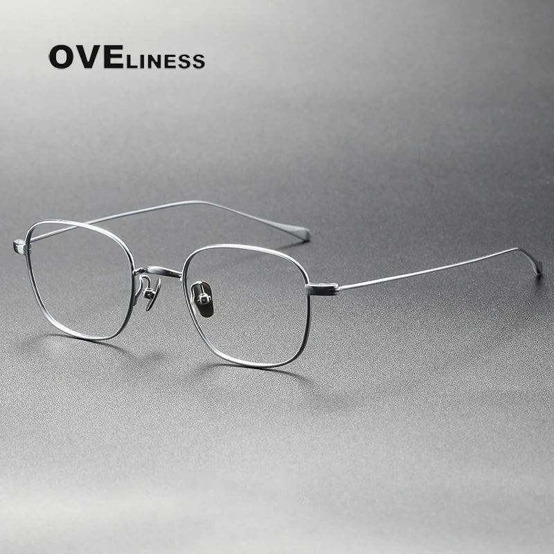 Oveliness Women's Full Rim Square Titanium Eyeglasses 369199