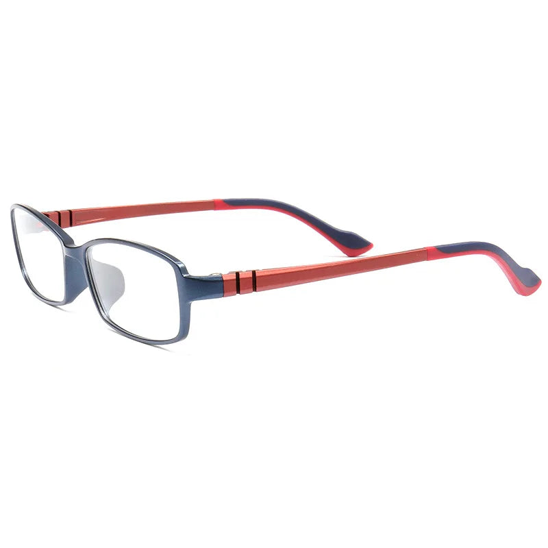 Cubojue Unisex Full Rim Square Plastic Eyeglasses 2070 Reading Glasses Cubojue C2 anti blue light 0 