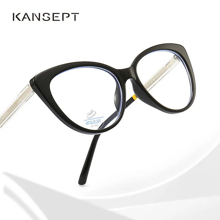 Kansept Women's Full Rim Cat Eye Polycarbonate Eyeglasses 8342 Full Rim Kansept   