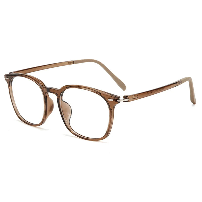 Kocolior Unisex Full Rim Oval Square Tr 90 Eyeglasses 46851