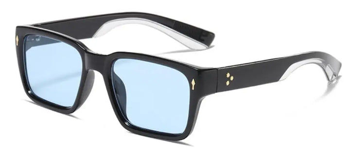 Glocco Unisex Full Rim Rectangular Square Acetate Sunglasses 51127