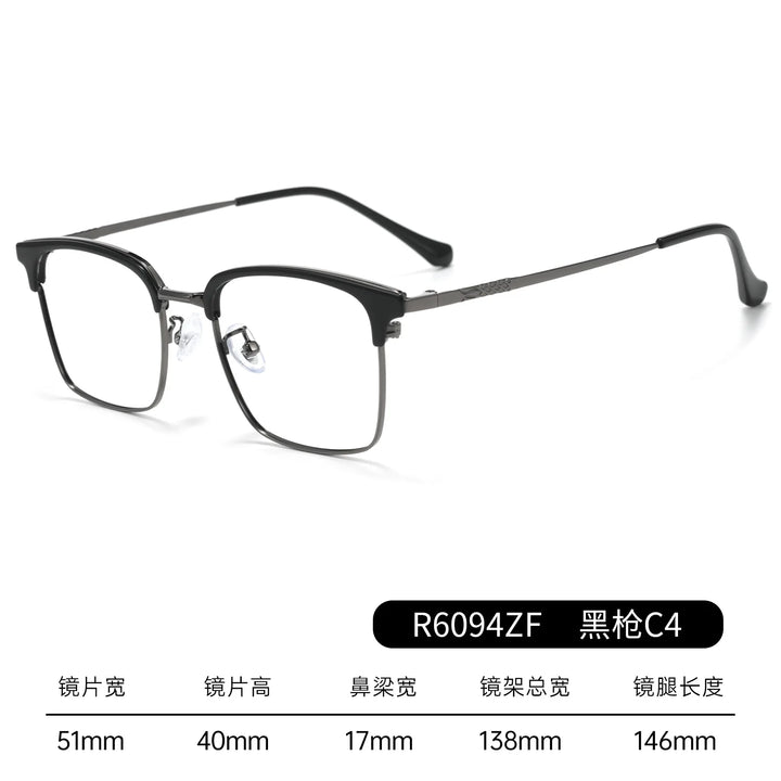 Bclear Unisex Full Rim Browline TR90 Eyeglasses BSF-R6094ZF