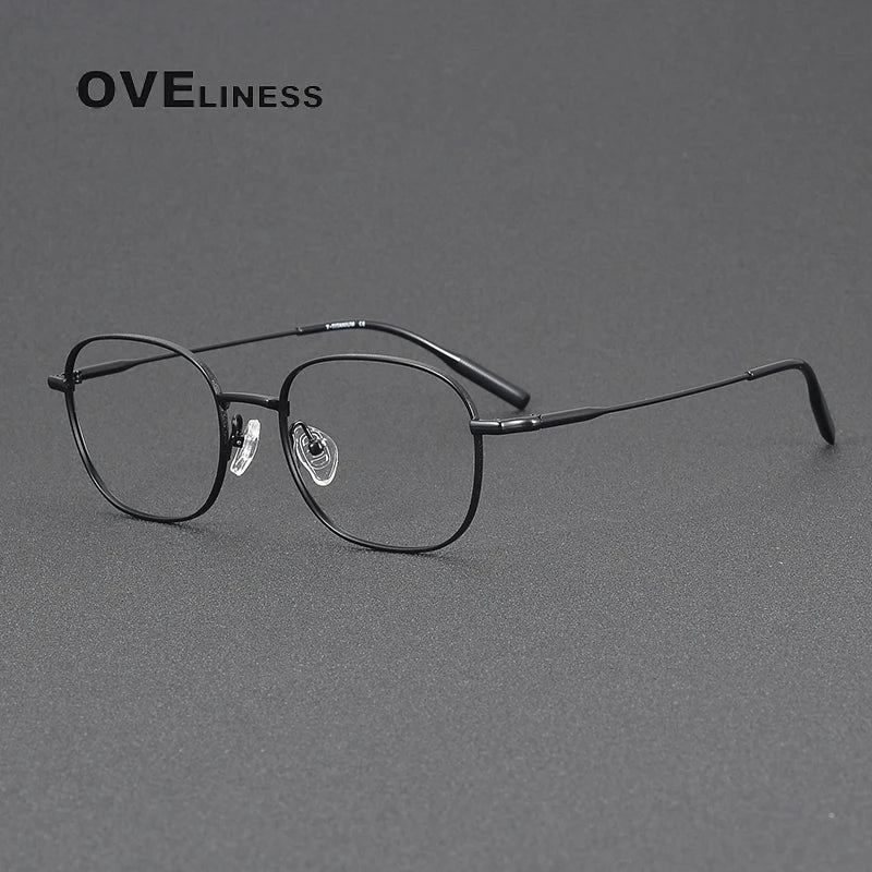 Oveliness Women's Full Rim Square Titanium Eyeglasses 81024