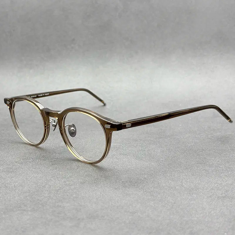 Black Mask Unisex Full Rim Round Acetate Eyeglasses BM-333