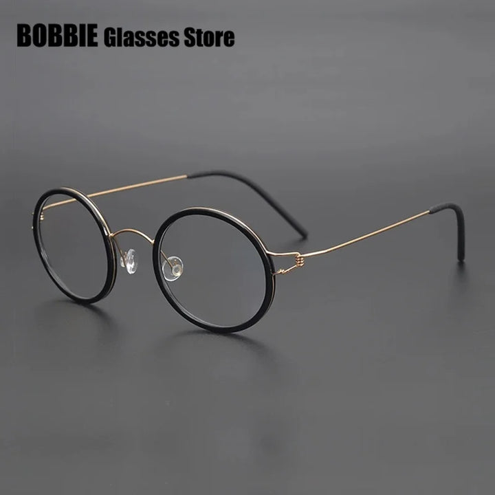 Bobbie Women's Full Rim Round Titanium Acetate Eyeglasses 452250
