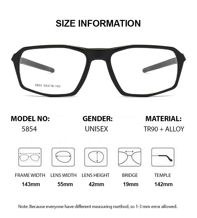 Summer Flower Men's Full Rim Square Tr 90 Aluminum Sport Eyeglasses 85854 Full Rim Summer Flower