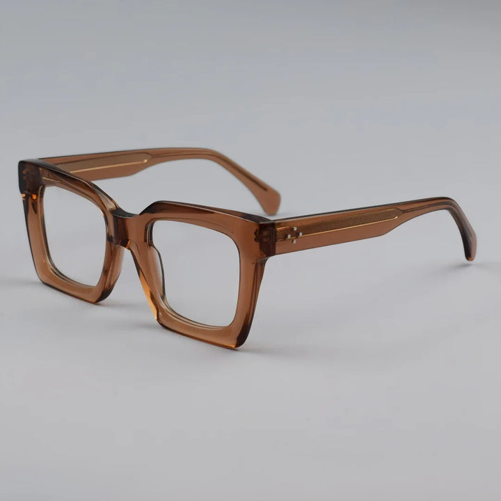 Hewei Women's Full Rim Square Thick Acetate Eyeglasses 139229