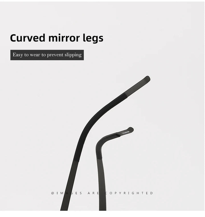 Reven Jate 9745 unisex round titanium prescription eyeglasses — view 10