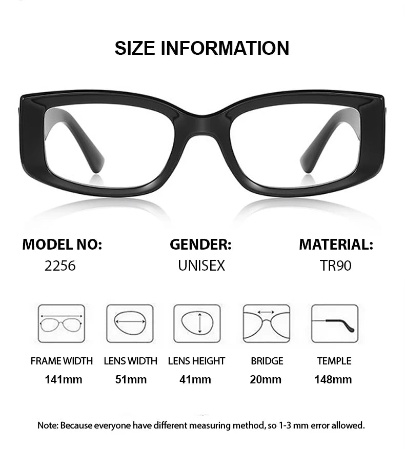 Chashma Ochki Women's Full Rim Square Oval Tr 90 Alloy Eyeglasses 882256