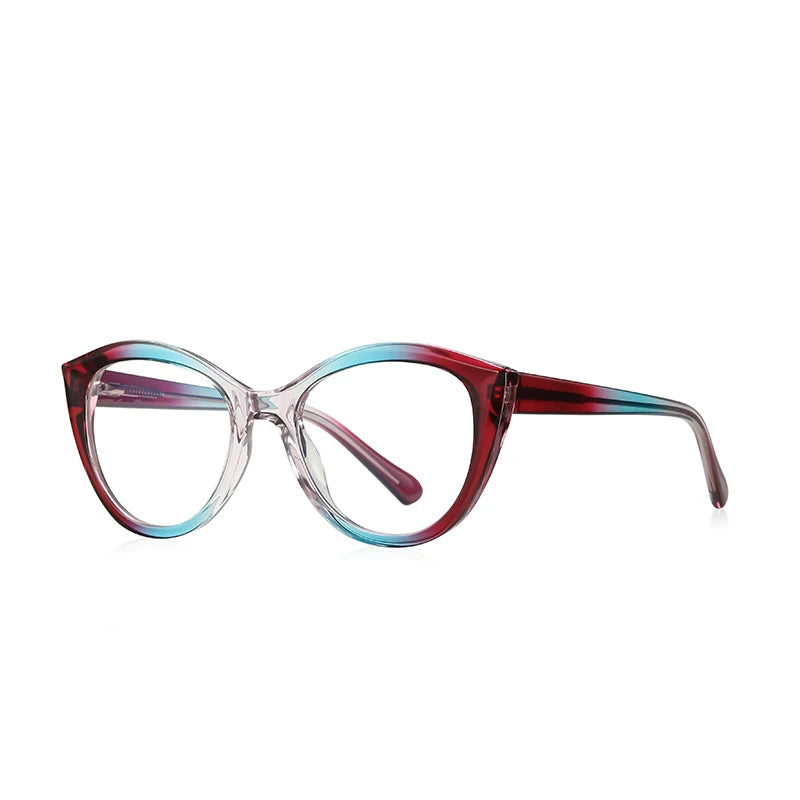 Reven Jate Women's Full Rim Oval Cat Eye Tr 90 Eyeglasses 21455
