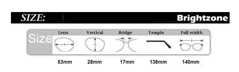 Brightzone Unisex Full Rim Square Titanium Eyeglasses 71407 Full Rim Brightzone