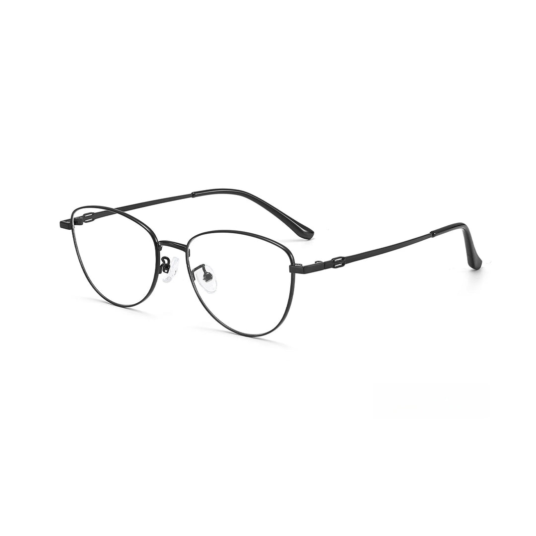 Yimaruili Unisex Full Rim Cat-Eye Pure Titanium Eyeglasses 97010 — view 9 | Yimaruili at FuzWeb