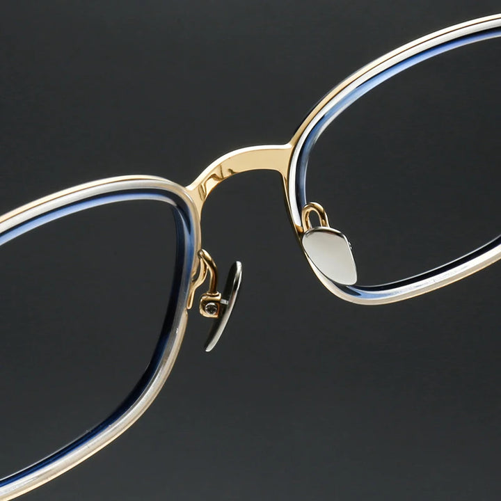 Muzz SH0067 unisex square titanium acetate prescription eyeglasses — view 8