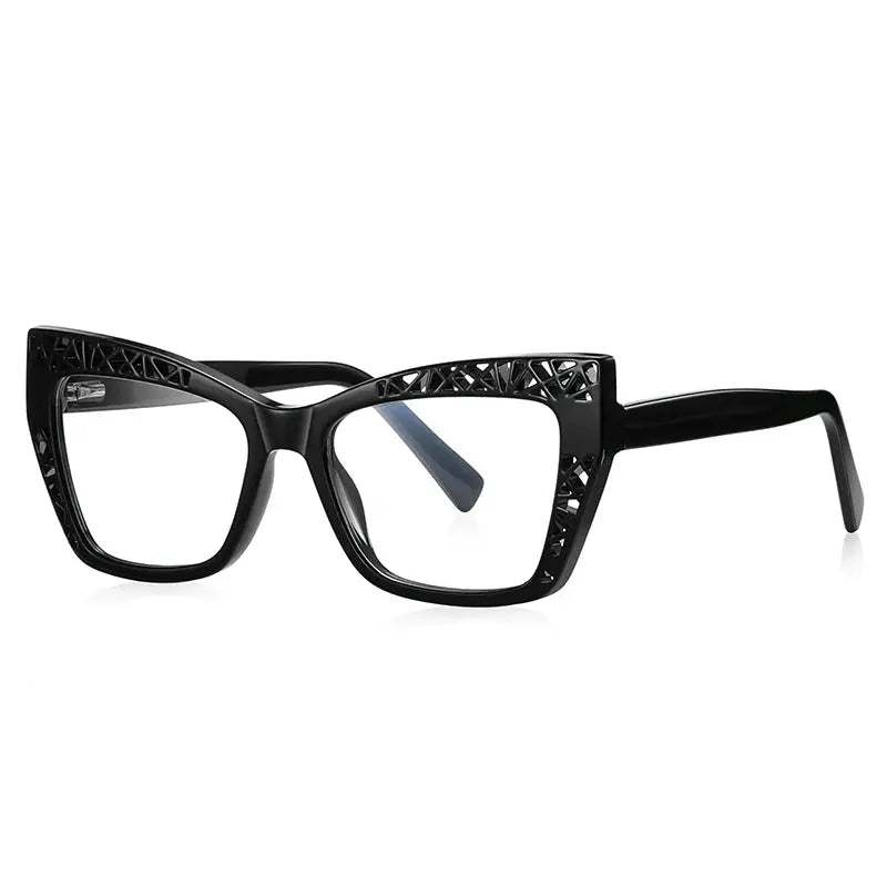 Vicky Womens Full Rim Square Cat Eye Plastic Reading Glasses Pfd2184.