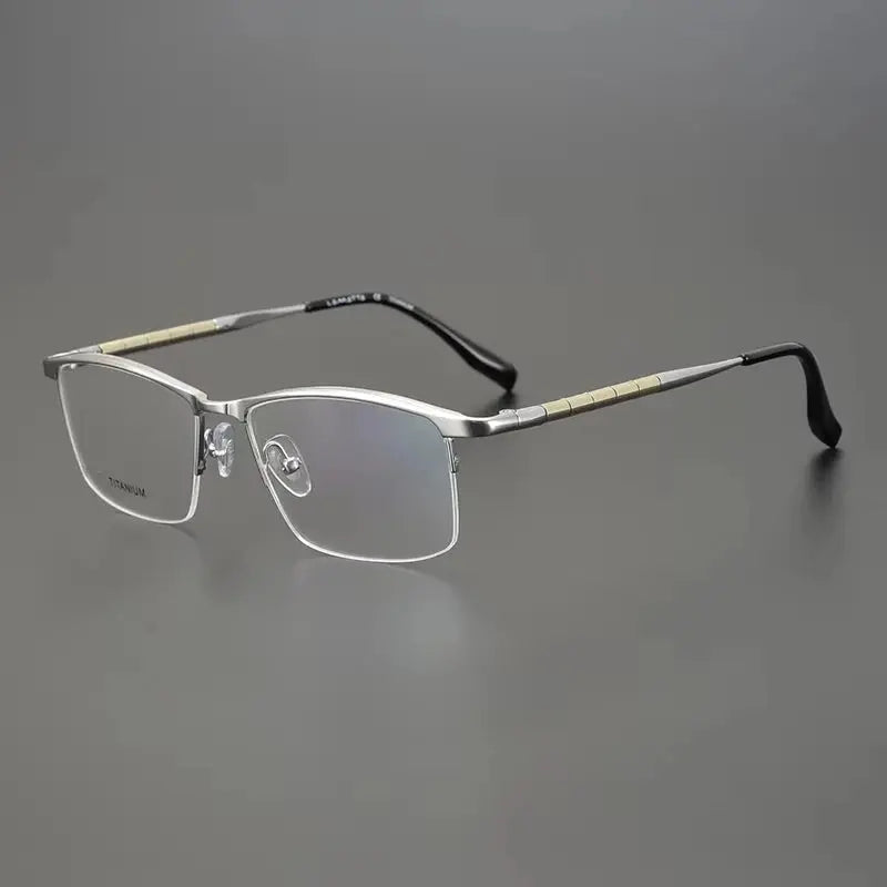 Bobbie 611900 Men’s 145mm Full Rim Square Titanium Frames FuzWeb