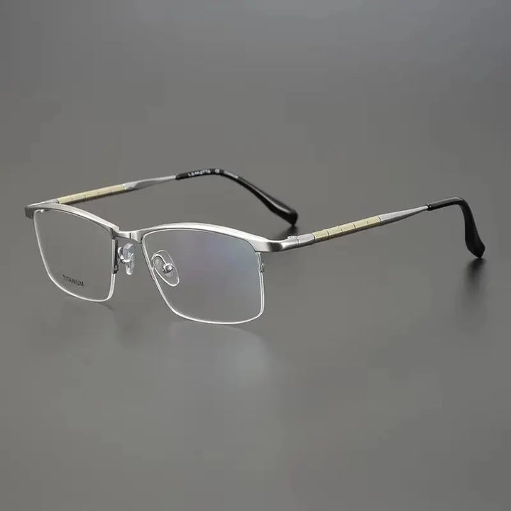 Bobbie 611900 Men’s 145mm Full Rim Square Titanium Frames FuzWeb