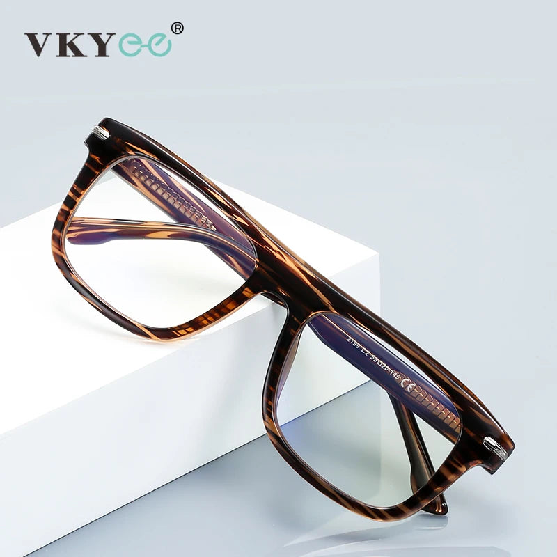 Vicky Unisex Full Rim Square Tr 90 Alloy Reading Glasses 72199
