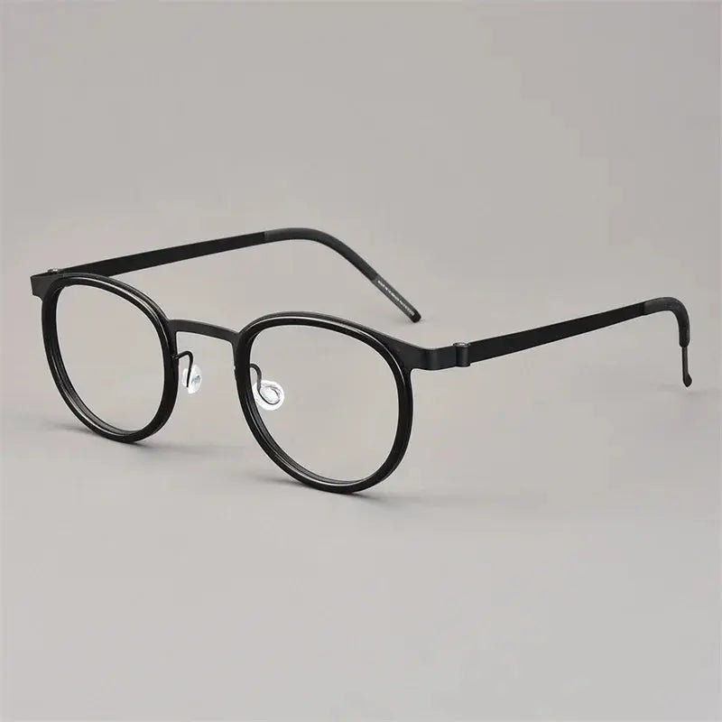 Aimee Full Rim 970400 Unisex Screwless Titanium Round Frames Aimee