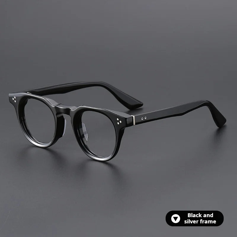 Xbora Unisex Full Rim Oval Brow Line Thick Acetate Eyeglasses 655008