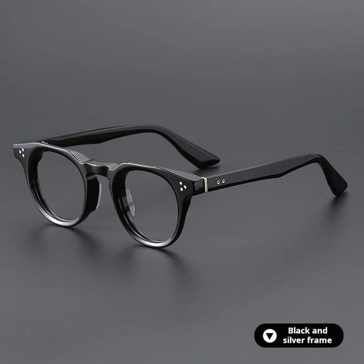 Xbora Unisex Full Rim Oval Brow Line Thick Acetate Eyeglasses 655008