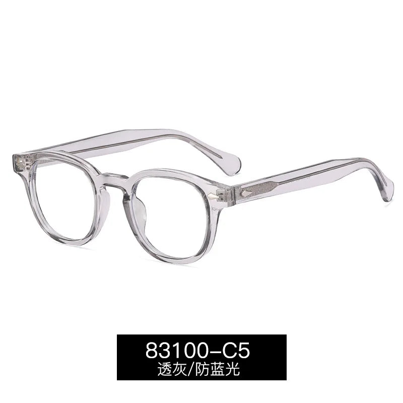 Reven Jate Unisex Full Rim Square Round Tr 90 Alloy Eyeglasses 83100
