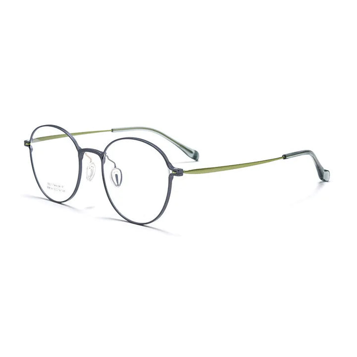 CCspace Women's Full Rim Oval Square Al-Mg Titanium Eyeglasses 315016