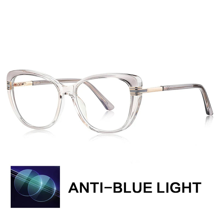 Gatenac Women's Full Rim Butterfly Tr 90 Titanium Reading Glasses G2274
