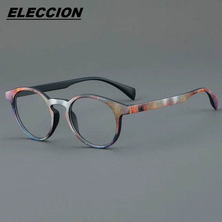 Eleccion Women's Full Rim Round Tr 90 Eyeglasses 8802 Full Rim Eleccion C 2 CHINA