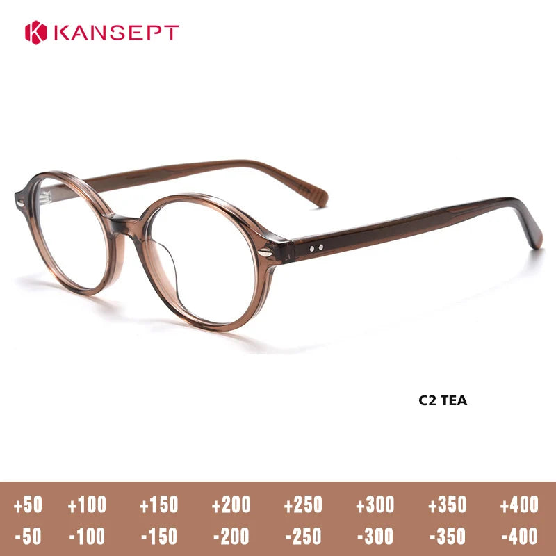 Kansept Women's Full Rim Oval Acetate Alloy Reading Glasses 781167