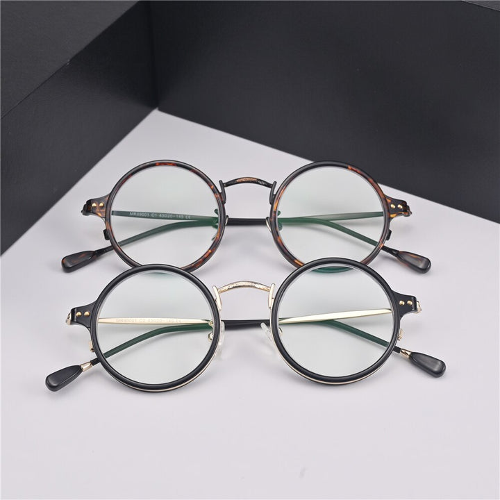 Cubojue Unisex Full Rim Small Round Alloy Presbyopic Reading Glasses 89001p Reading Glasses Cubojue   