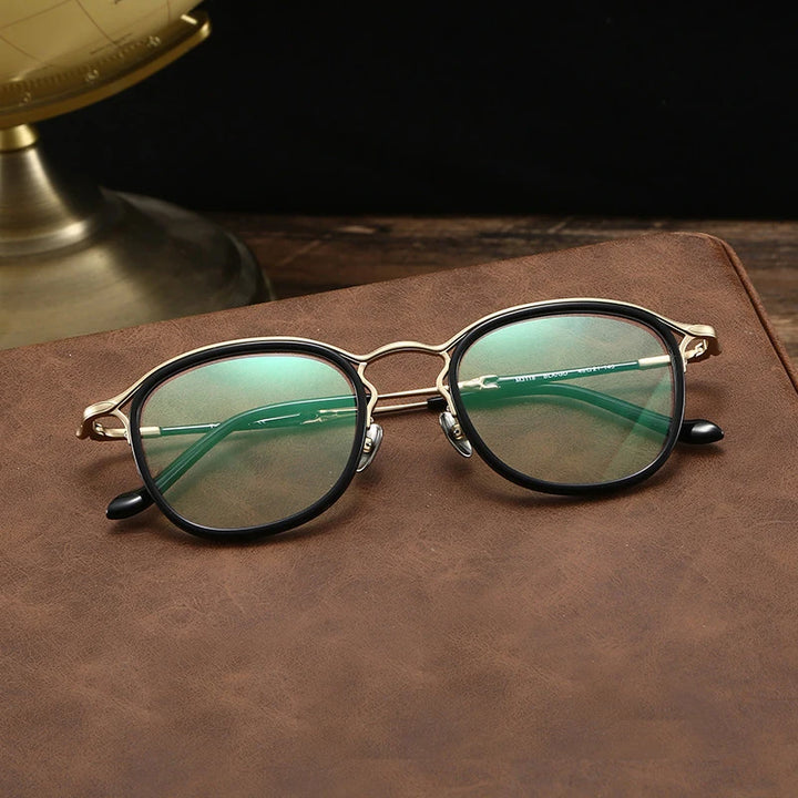 Blackmask Unisex Full Rim Square Acetate Eyeglasses BM-3118M