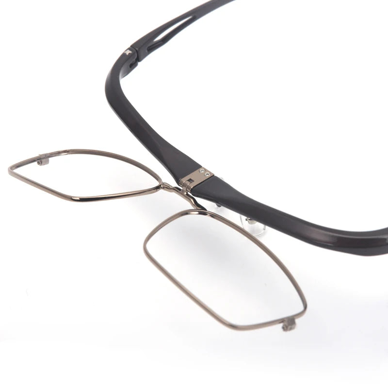 Muzz 9807 unisex flip up square alloy prescription eyeglasses — view 14