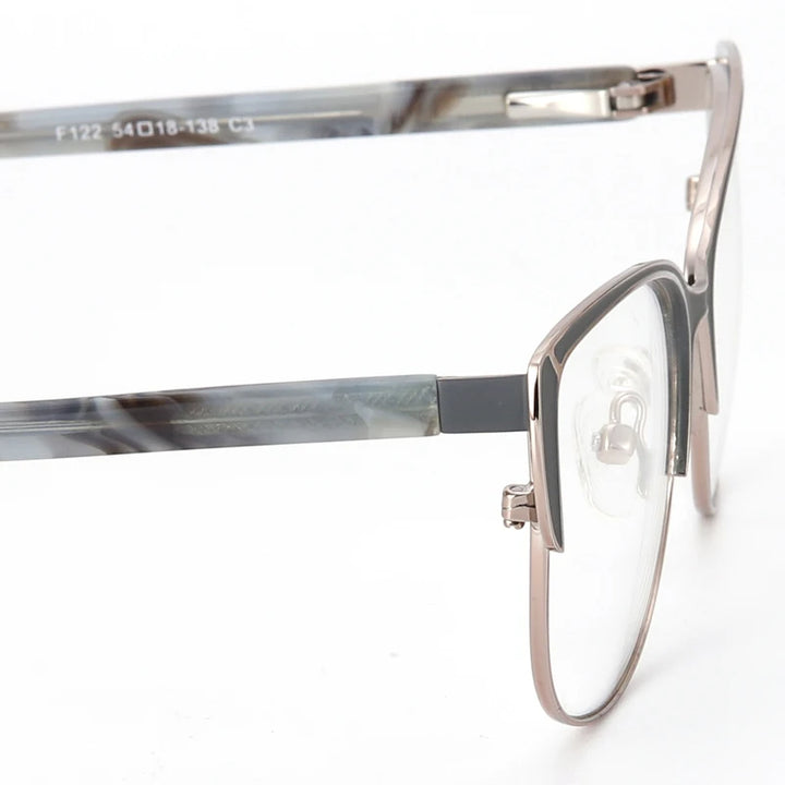 Muzz 76827 women's cat eye alloy prescription eyeglasses — view 8
