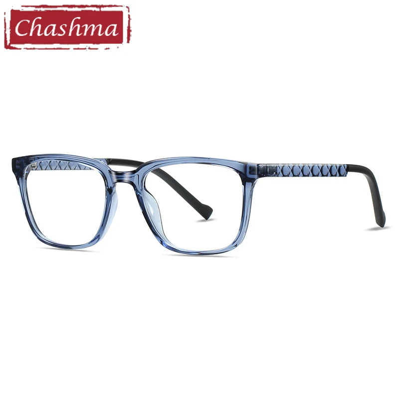 Chashma Ottica Unisex Full Rim Square Tr 90 Titanium Eyeglasses 474017
