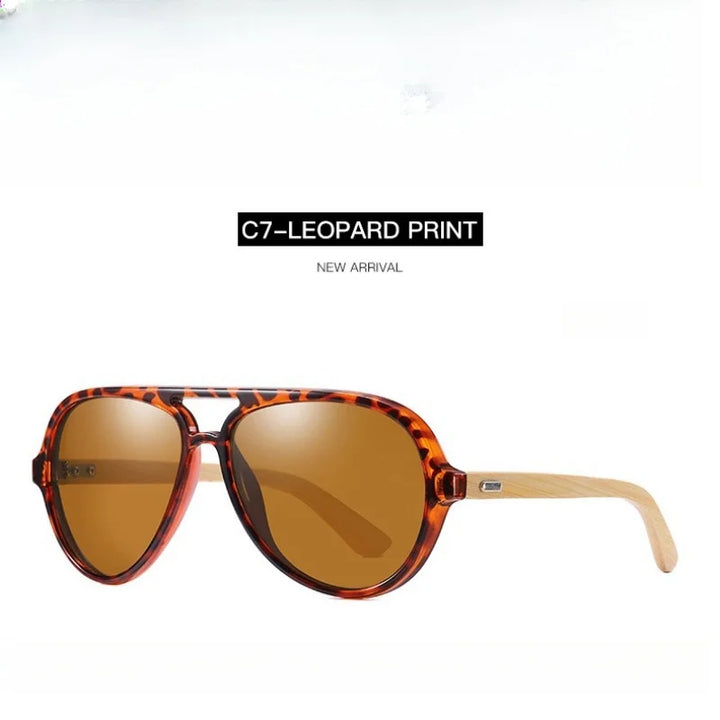 KatKani Unisex Full Rim Round Plastic Sunglasses 8804 Sunglasses KatKani Sunglasses Leopard print  