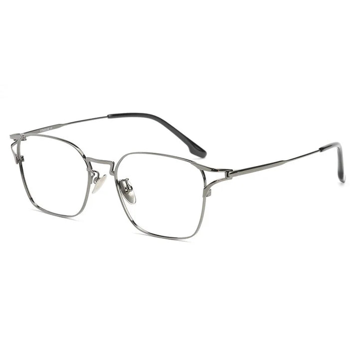 Muzz Unisex Full Rim Square Titanium Eyeglasses 25038 Full Rim Muzz C2  