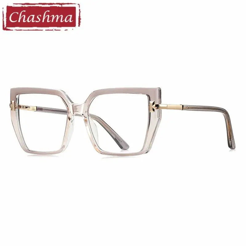 Chashma Ochki Women's Full Rim Square Tr 90 Alloy Eyeglasses 882267.