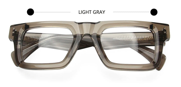Esnbie Unisex Full Rim Square Brow Line Thick Acetate Eyeglasses 236006