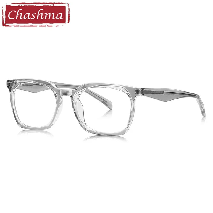 Chashma Ottica Unisex Full Rim Square Tr 90 Titanium Eyeglasses 474001