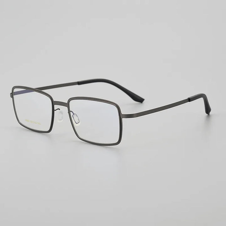 Hewei Unisex Full Rim Square Titanium Eyeglasses 6689 Full Rim Hewei grey  