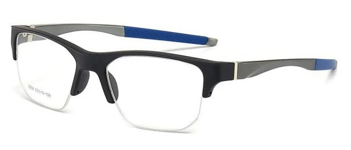 Muzz 58560 men's semi rim sports prescription eyeglasses — view 4