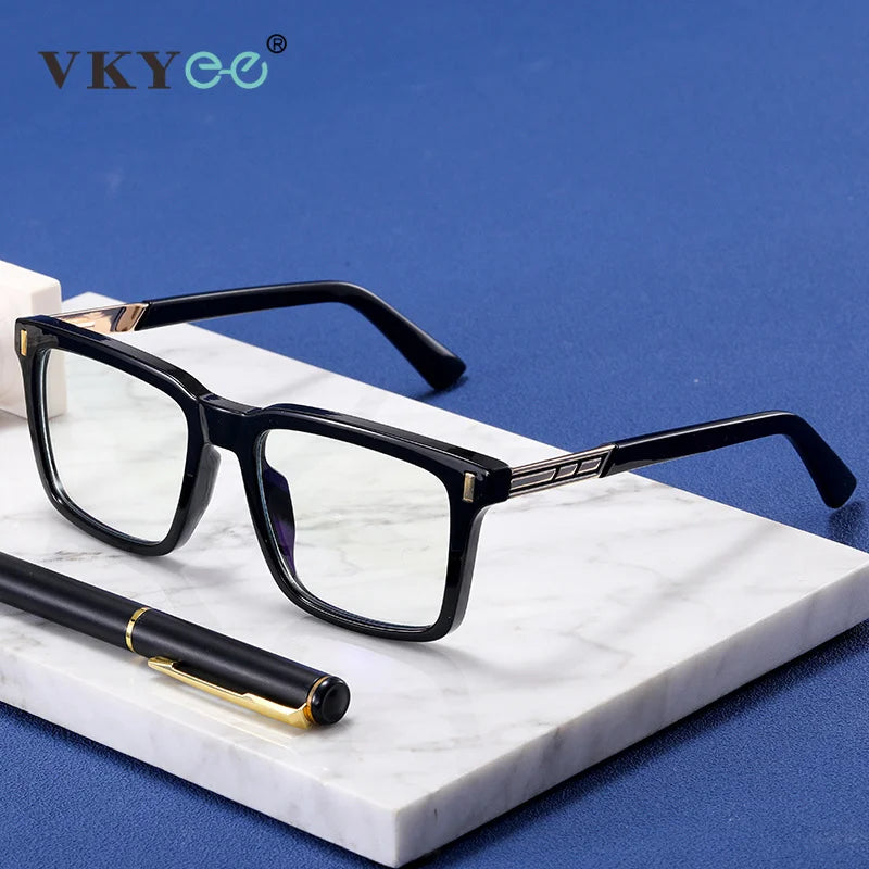 Vicky 93517 Men's Rectangle Full Rim Eyeglasses
