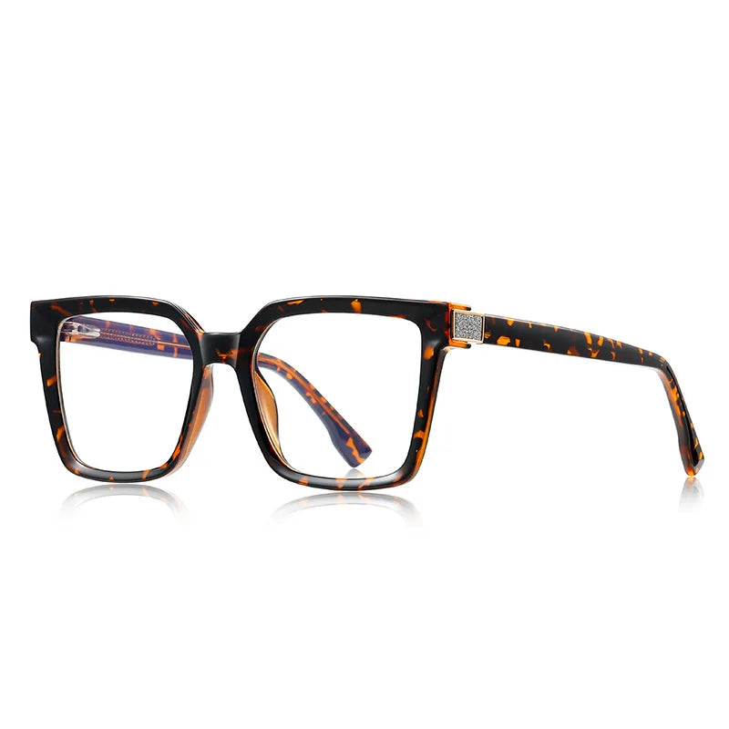 CCspace Women's Full Rim Square Tr 90 Alloy Reading Glasses 802724