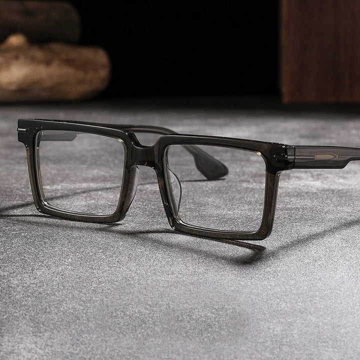 Blackmask Unisex Full Rim Square Acetate Eyeglasses BM-S528