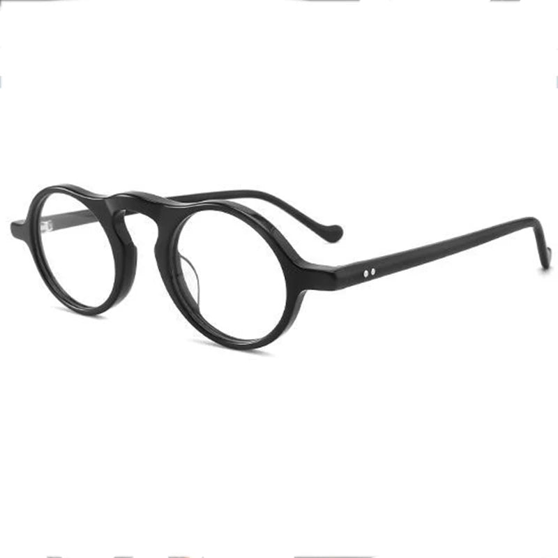 CCspace Unisex Full Rim Oval Acetate Eyeglasses 300316 Full Rim CCSpace Black  