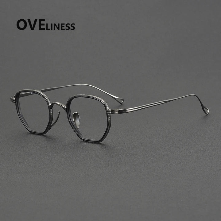 Oveliness Unisex Full Rim Square Titanium Eyeglasses 641235