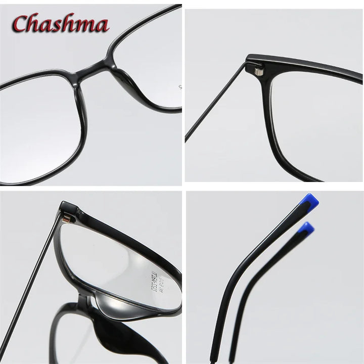 Chashma Ochki Unisex Youth's Full Rim Square Ultem Eyeglasses 2152 Full Rim Chashma Ochki   