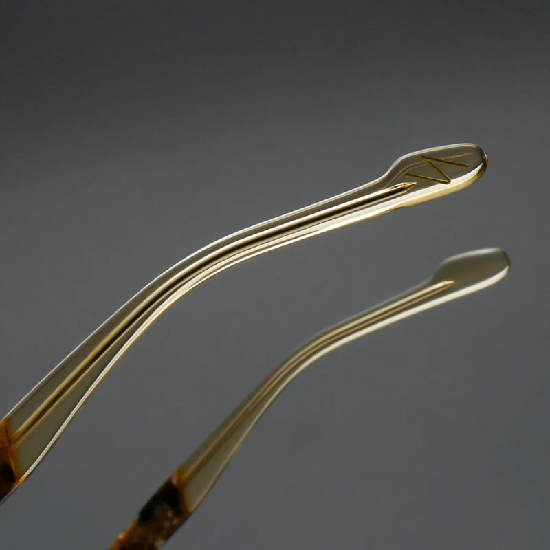 Muzz 0073 men's square IP titanium prescription eyeglasses — view 8