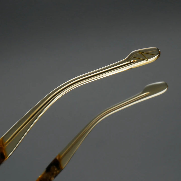Muzz 0073 men's square IP titanium prescription eyeglasses — view 8